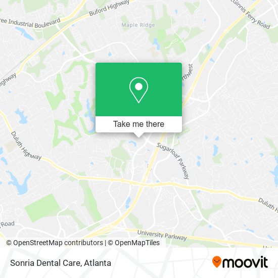 Sonria Dental Care map