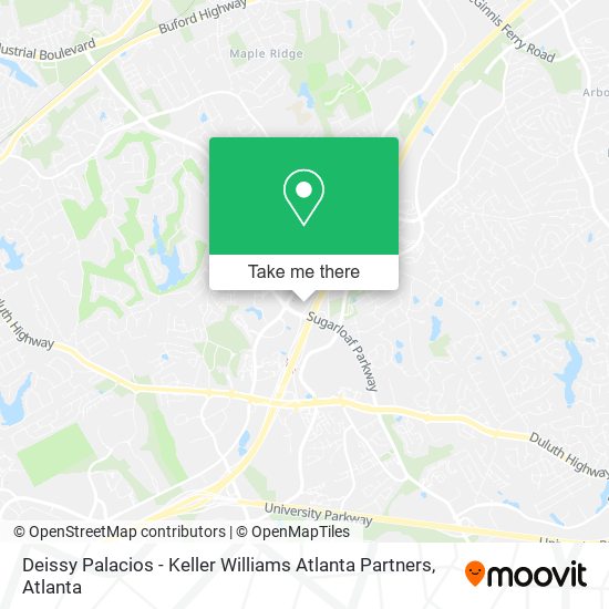 Mapa de Deissy Palacios - Keller Williams Atlanta Partners