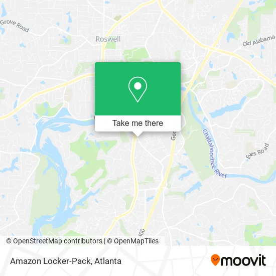 Mapa de Amazon Locker-Pack