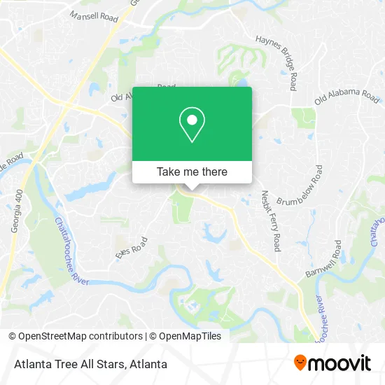 Atlanta Tree All Stars map