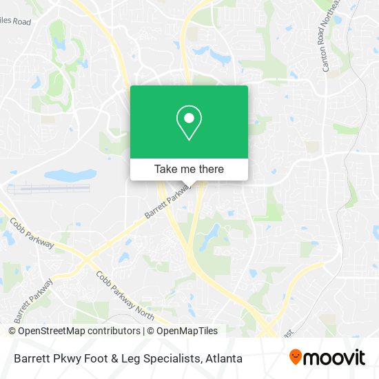 Mapa de Barrett Pkwy Foot & Leg Specialists