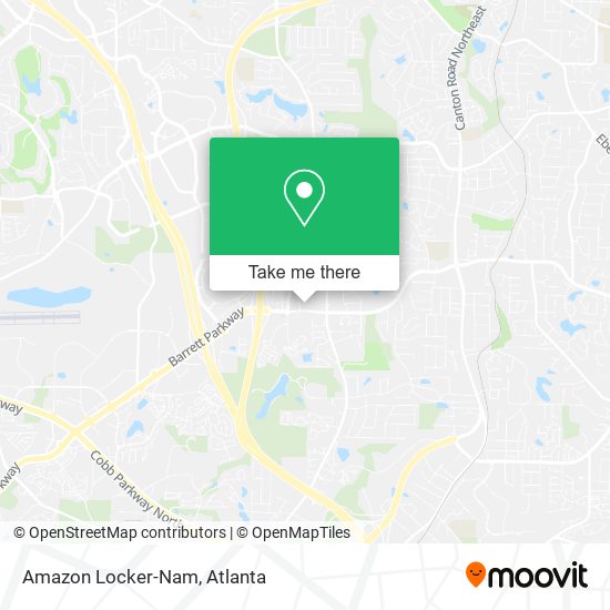 Amazon Locker-Nam map