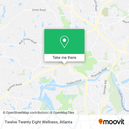 Twelve Twenty Eight Wellness map