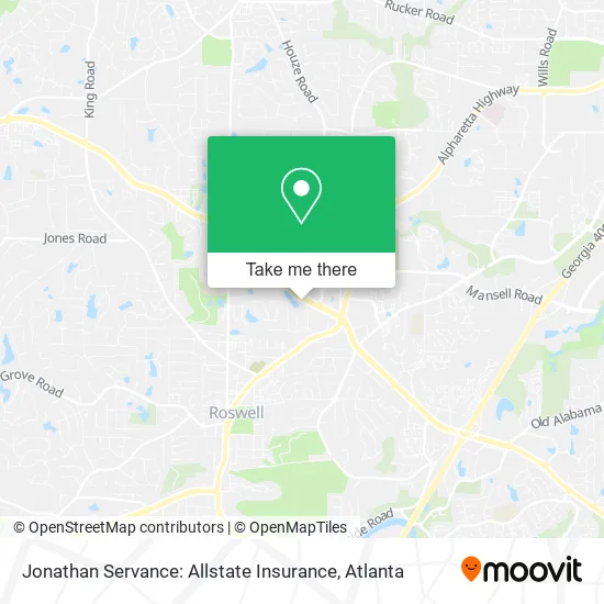 Jonathan Servance: Allstate Insurance map
