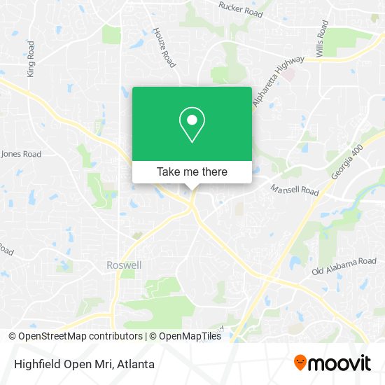 Highfield Open Mri map