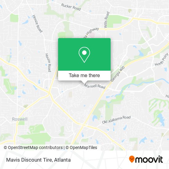 Mapa de Mavis Discount Tire