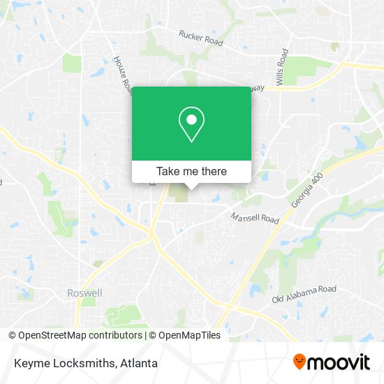 Keyme Locksmiths map