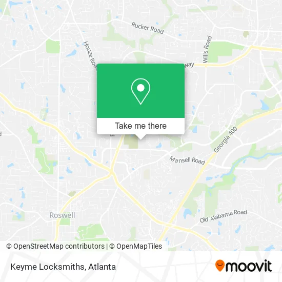 Mapa de Keyme Locksmiths