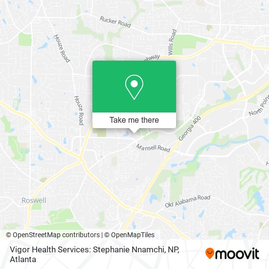 Vigor Health Services: Stephanie Nnamchi, NP map