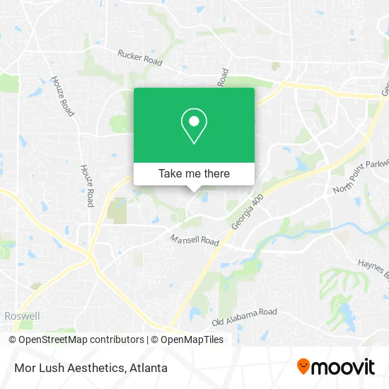 Mor Lush Aesthetics map
