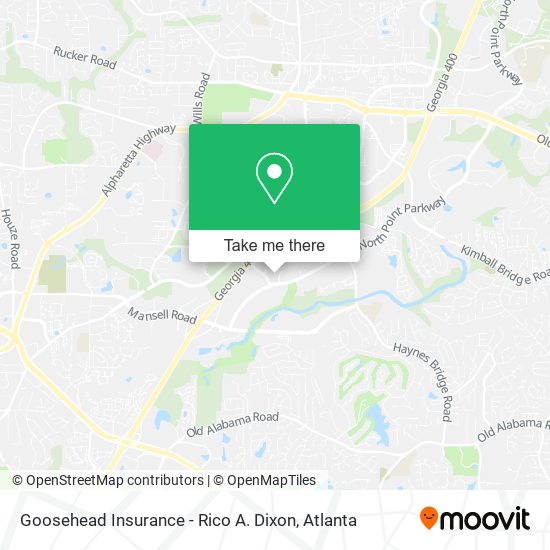 Mapa de Goosehead Insurance - Rico A. Dixon