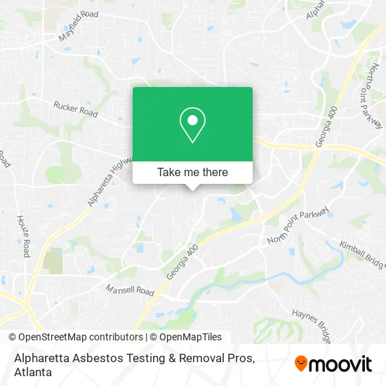 Alpharetta Asbestos Testing & Removal Pros map