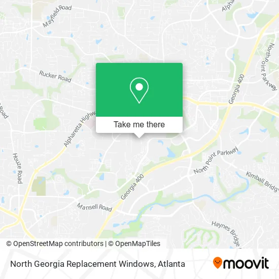 North Georgia Replacement Windows map