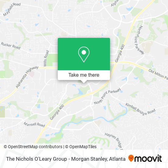 The Nichols O'Leary Group - Morgan Stanley map