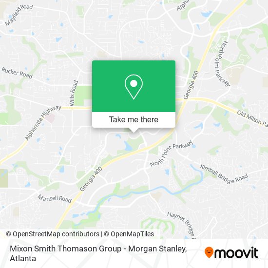 Mapa de Mixon Smith Thomason Group - Morgan Stanley