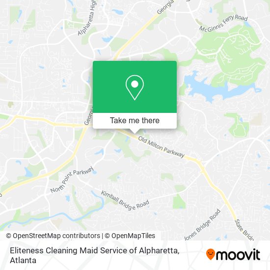 Mapa de Eliteness Cleaning Maid Service of Alpharetta