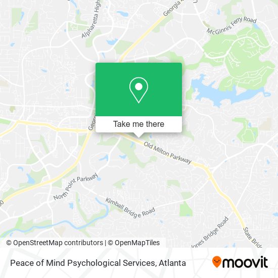 Peace of Mind Psychological Services map