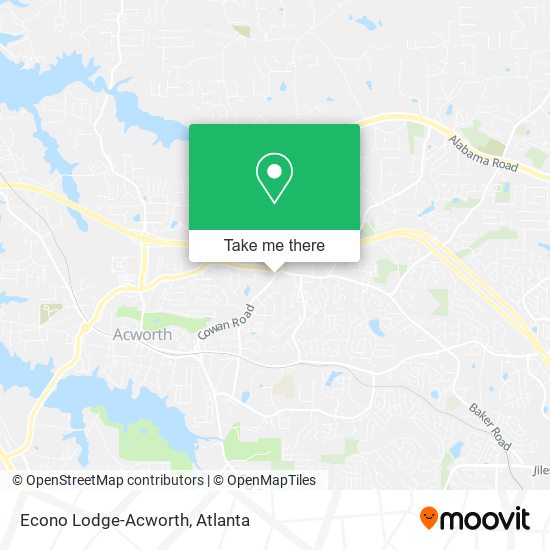Econo Lodge-Acworth map