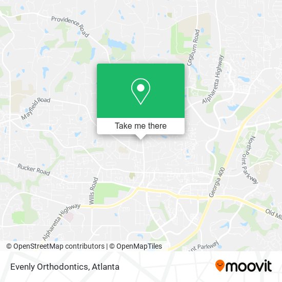 Evenly Orthodontics map