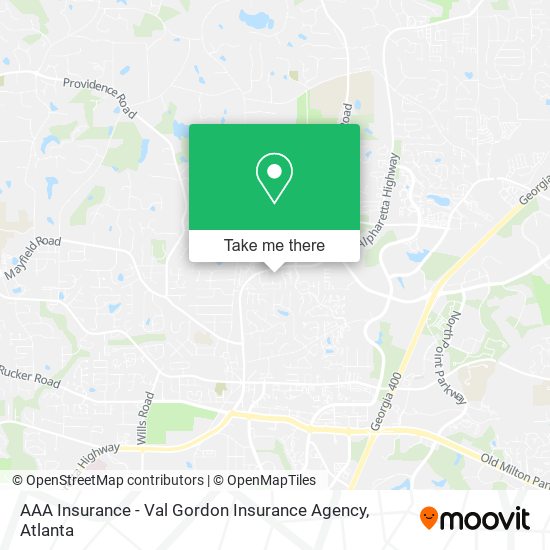 Mapa de AAA Insurance - Val Gordon Insurance Agency