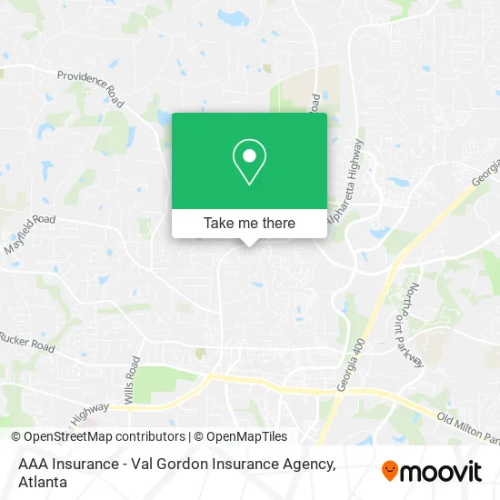 AAA Insurance - Val Gordon Insurance Agency map