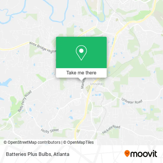 Batteries Plus Bulbs map