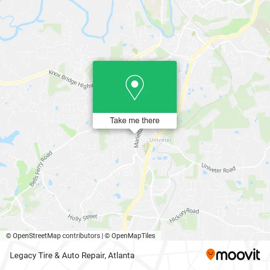Legacy Tire & Auto Repair map