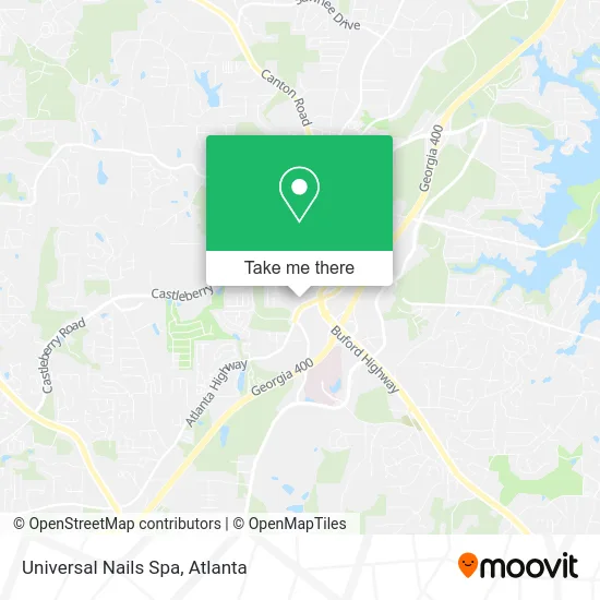 Universal Nails Spa map