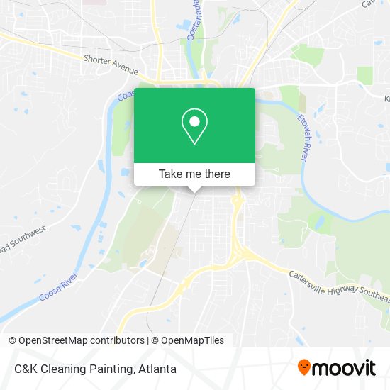 C&K Cleaning Painting map