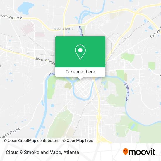Cloud 9 Smoke and Vape map
