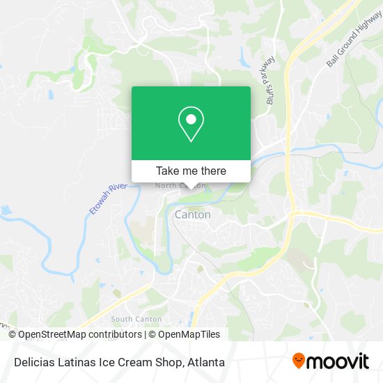 Mapa de Delicias Latinas Ice Cream Shop