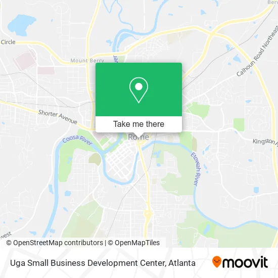 Mapa de Uga Small Business Development Center