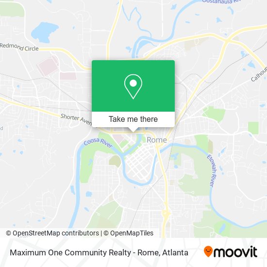 Mapa de Maximum One Community Realty - Rome