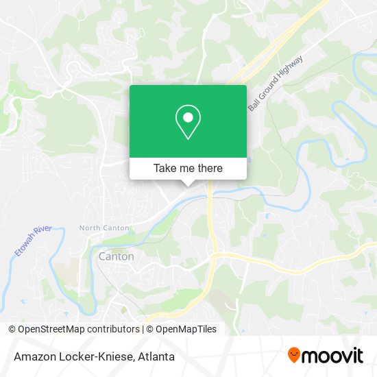 Amazon Locker-Kniese map