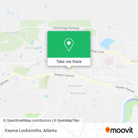 Keyme Locksmiths map