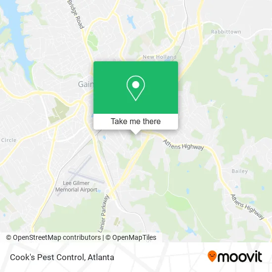 Cook's Pest Control map