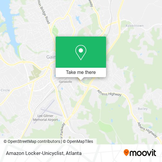 Amazon Locker-Unicyclist map