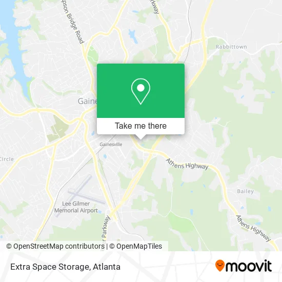 Extra Space Storage map