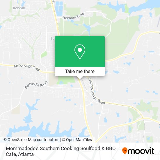 Mommadede's Southern Cooking Soulfood & BBQ Cafe map