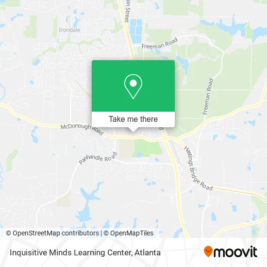 Mapa de Inquisitive Minds Learning Center