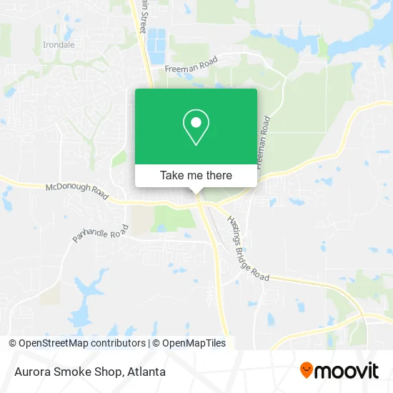 Aurora Smoke Shop map