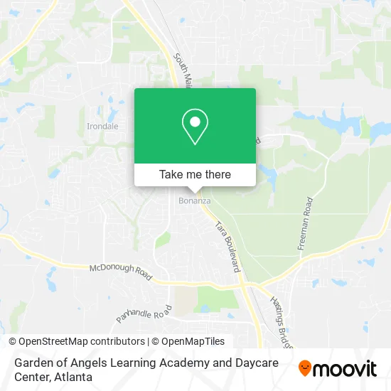 Garden of Angels Learning Academy and Daycare Center map