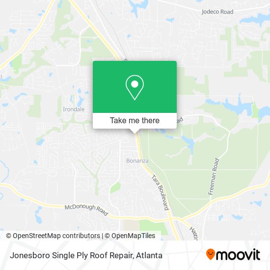 Mapa de Jonesboro Single Ply Roof Repair