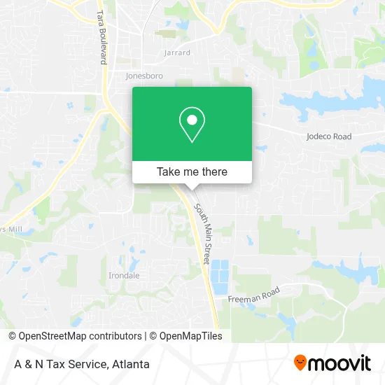 A & N Tax Service map
