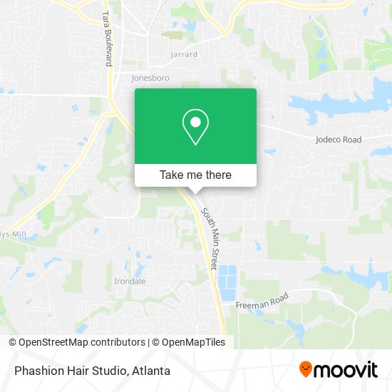 Phashion Hair Studio map