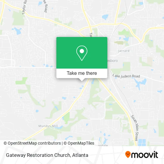 Gateway Restoration Church map