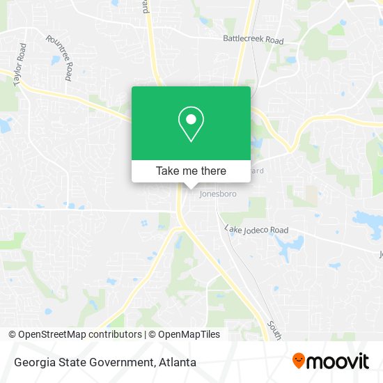 Georgia State Government map
