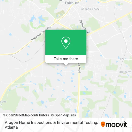 Mapa de Aragon Home Inspections & Environmental Testing
