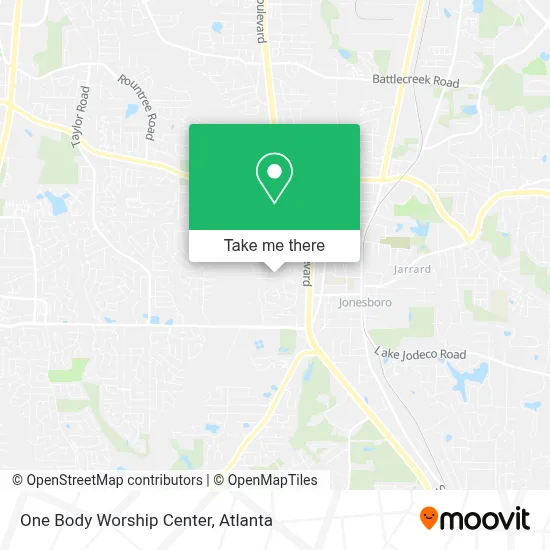One Body Worship Center map