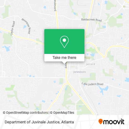 Mapa de Department of Juvinale Justice